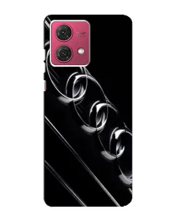 Чехол для Motorola MOTO G84 с картинкой «Audi — абстрактные кольца»