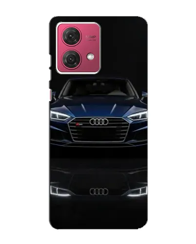 Чехол для Motorola MOTO G84 с картинкой «Audi — ночное отражение»