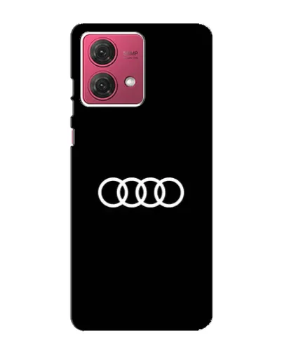 Чехол для Motorola MOTO G84 с картинкой «Audi White Logo»