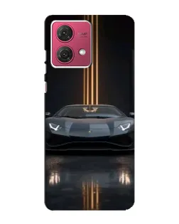Чехол для Motorola MOTO G84 с картинкой «Lamborghini золотые линии»