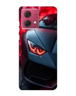 Чехол для Motorola MOTO G84 с картинкой «Lamborghini красное сияние»
