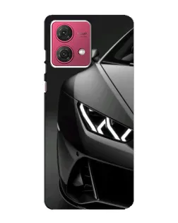 Чехол для Motorola MOTO G84 с картинкой «Lamborghini фары детализация»