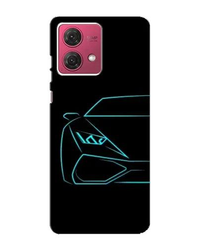 Чехол для Motorola MOTO G84 с картинкой «Голубой силуэт Lamborghini» Чехол для Motorola MOTO G84 с картинкой «Голубой силуэт Lamborghini»