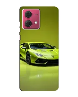 Чехол для Motorola MOTO G84 с картинкой «Салатовый Lamborghini Huracan»
