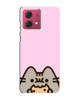 Чехол для Motorola MOTO G84 с картинкой «Pusheen и печенье» Чехол для Motorola MOTO G84 с картинкой «Pusheen и печенье»