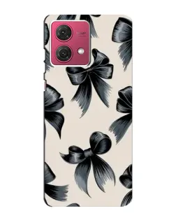 Чехол для Motorola MOTO G84 с картинкой «Банты Coquette»