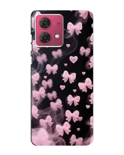 Чехол для Motorola MOTO G84 с картинкой «Неоновое кружево»