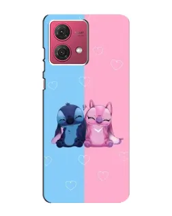 Чехол для Motorola MOTO G84 с картинкой «Stitch и Angel Love» Чехол для Motorola MOTO G84 с картинкой «Stitch и Angel Love»