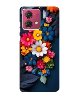 Чехол для Motorola MOTO G84 с картинкой «Цветочная феерия»