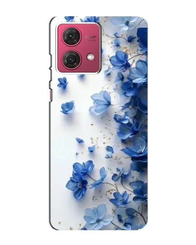 Чехол для Motorola MOTO G84 с картинкой «Голубой цветочный каскад» Чехол для Motorola MOTO G84 с картинкой «Голубой цветочный каскад»