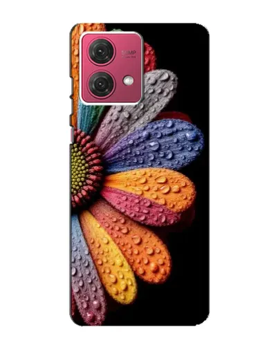 Чехол для Motorola MOTO G84 с картинкой «Радужный цветок» Чехол для Motorola MOTO G84 с картинкой «Радужный цветок»