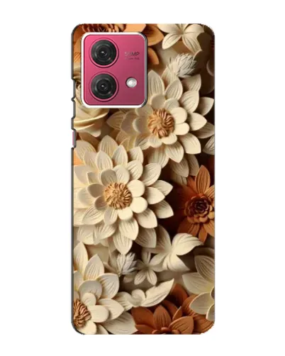 Чехол для Motorola MOTO G84 с картинкой «Бежевый флористический декор» Чехол для Motorola MOTO G84 с картинкой «Бежевый флористический декор»