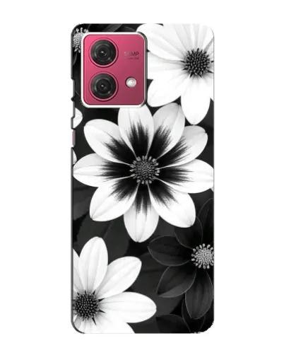 Чехол для Motorola MOTO G84 с картинкой «Монохромные астры» Чехол для Motorola MOTO G84 с картинкой «Монохромные астры»