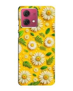 Чехол для Motorola MOTO G84 с картинкой «Ромашковое солнце»