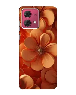 Чехол для Motorola MOTO G84 с картинкой «Оранжевый макро цветок»