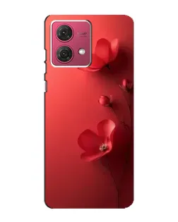 Чехол для Motorola MOTO G84 с картинкой «Маковые соцветия»