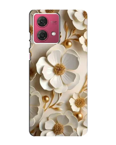Чехол для Motorola MOTO G84 с картинкой «Белие бумажние цвети» Чехол для Motorola MOTO G84 с картинкой «Белие бумажние цвети»