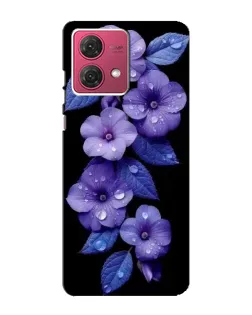 Чехол для Motorola MOTO G84 с картинкой «Фиолетовые цветы с росою» Чехол для Motorola MOTO G84 с картинкой «Фиолетовые цветы с росою»