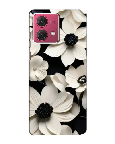 Чехол для Motorola MOTO G84 с картинкой «Объемные белые цветы» Чехол для Motorola MOTO G84 с картинкой «Объемные белые цветы»