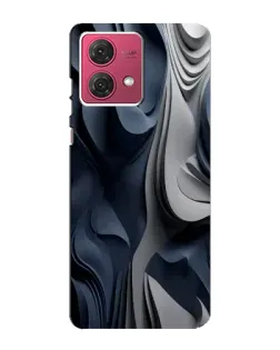 Чехол для Motorola MOTO G84 с картинкой «Объемные синие складки» Чехол для Motorola MOTO G84 с картинкой «Объемные синие складки»