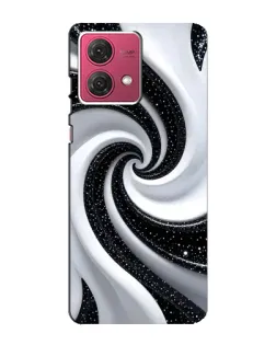 Чехол для Motorola MOTO G84 с картинкой «Черно-белая спираль» Чехол для Motorola MOTO G84 с картинкой «Черно-белая спираль»