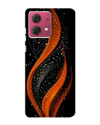 Чехол для Motorola MOTO G84 с картинкой «Огненная звездная волна»
