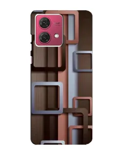 Чехол для Motorola MOTO G84 с картинкой «Коричневые объемные квадраты» Чехол для Motorola MOTO G84 с картинкой «Коричневые объемные квадраты»