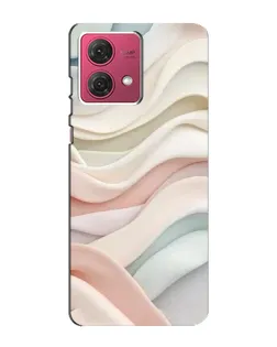 Чехол для Motorola MOTO G84 с картинкой «Пастельные нежные волны»