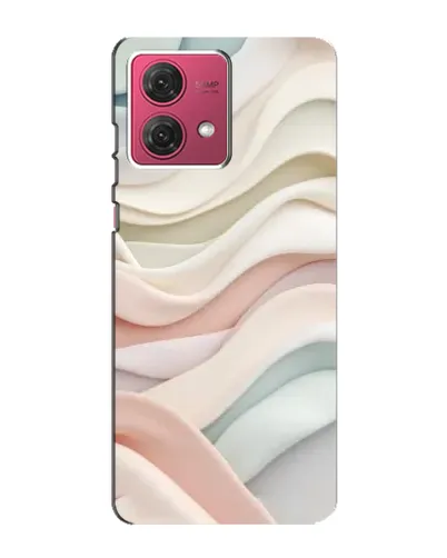 Чехол для Motorola MOTO G84 с картинкой «Пастельные нежные волны»