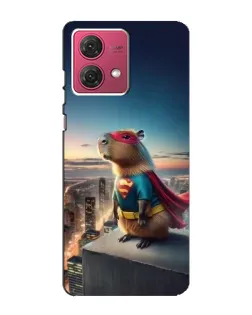 Чехол для Motorola MOTO G84 с картинкой «Капи-мен супергерой»