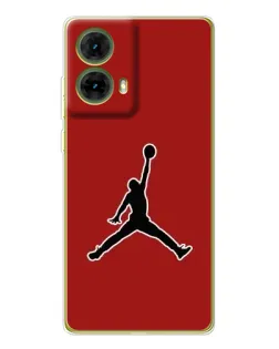 Чехол для Motorola MOTO G85 с картинкой «Jordan Red Back»