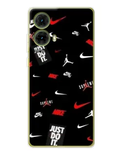 Чехол для Motorola MOTO G85 с картинкой «Nike Mix Pattern»