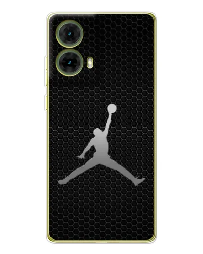 Чехол для Motorola MOTO G85 с картинкой «Jordan Dark Carbon»