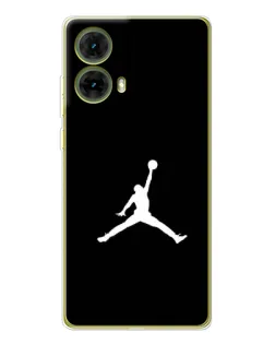Чехол для Motorola MOTO G85 с картинкой «Jordan Silhouette»