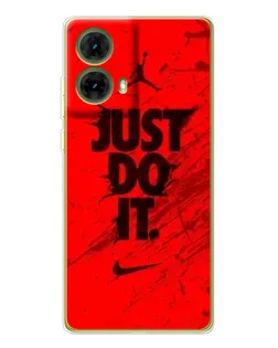 Чехол для Motorola MOTO G85 с картинкой «Nike Just Do It»
