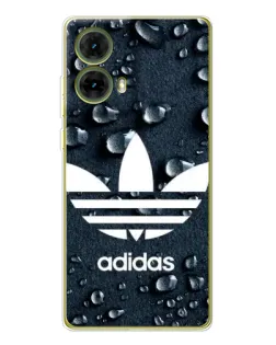 Чехол для Motorola MOTO G85 с картинкой «Adidas Trefoil Blue»
