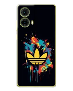 Чехол для Motorola MOTO G85 с картинкой «Adidas Splash»