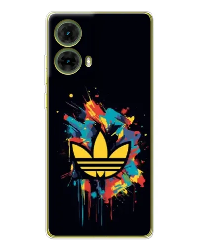 Чехол для Motorola MOTO G85 с картинкой «Adidas Splash»