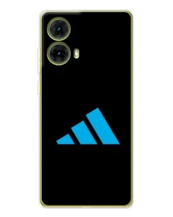 Чехол для Motorola MOTO G85 с картинкой «Adidas Cyan Logo»