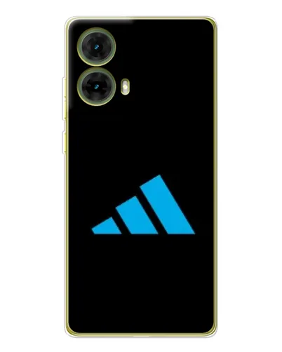 Чехол для Motorola MOTO G85 с картинкой «Adidas Cyan Logo»