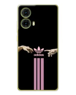 Чехол для Motorola MOTO G85 с картинкой «Adidas Hands»