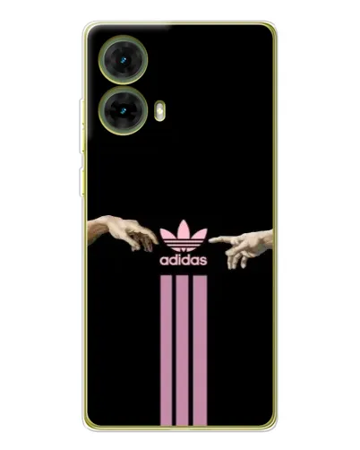 Чехол для Motorola MOTO G85 с картинкой «Adidas Hands»