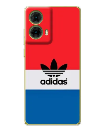 Чехол для Motorola MOTO G85 с картинкой «Ретро блоки Adidas»