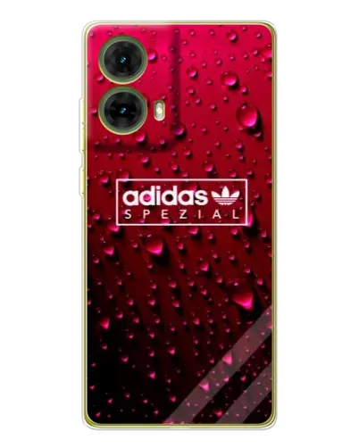 Чехол для Motorola MOTO G85 с картинкой «Adidas Gold Marble»