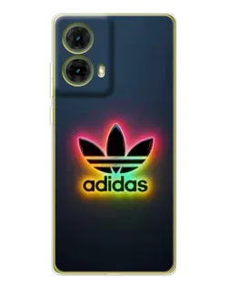 Чехол для Motorola MOTO G85 с картинкой «Неоновый Adidas»