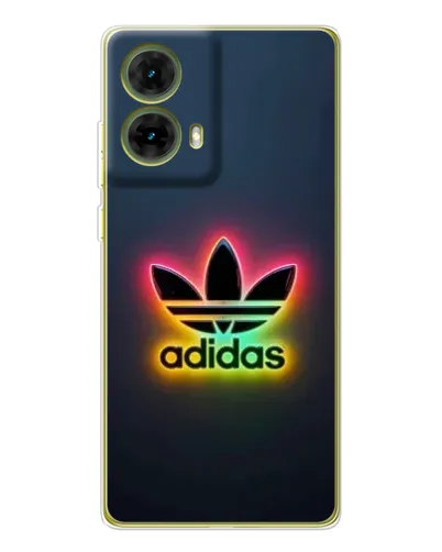 Чехол для Motorola MOTO G85 с картинкой «Неоновый Adidas»