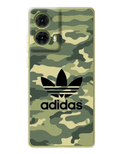 Чехол для Motorola MOTO G85 с картинкой «Милитари стиль Adidas»