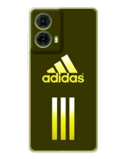 Чехол для Motorola MOTO G85 с картинкой «Оливковый градиент Adidas»