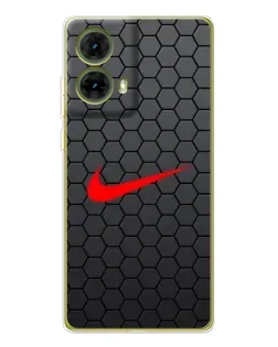 Чехол для Motorola MOTO G85 с картинкой «Nike — карбоновая сетка»