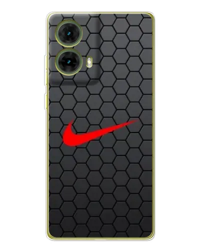 Чехол для Motorola MOTO G85 с картинкой «Nike — карбоновая сетка»